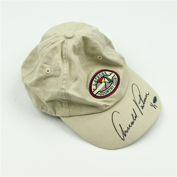 Palmer, Arnold *<br>AHEAD - Tan Hat - Autographed - Worn in Tournament Play<br>Arnold Palmer <br>