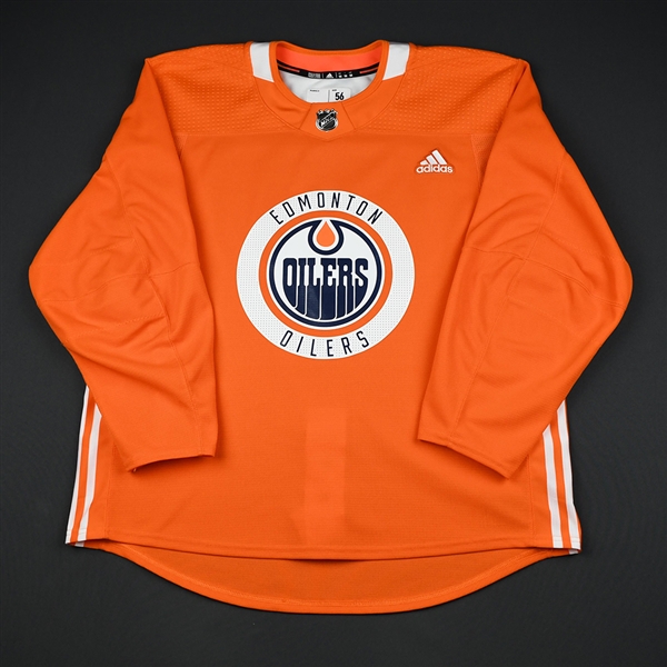 Auvitu, Yohann<br>Orange Practice Jersey<br>Edmonton Oilers 2017-18<br>#81 Size: 56