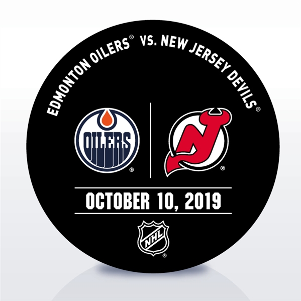 New Jersey Devils Warmup Puck<br>October 10, 2019 vs. Edmonton Oilers - Jack Hughes and Connor McDavid Face-to-Face in the NHL for The First Time<br>New Jersey Devils 2019-20<br>