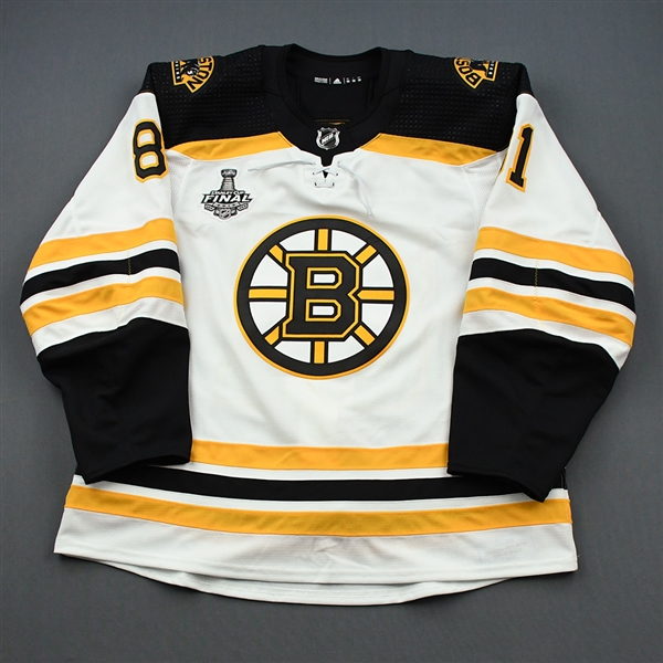 Blidh, Anton *<br>White Stanley Cup Final Set 2 - Game-Issued (GI)<br>Boston Bruins 2018-19<br>#81 Size: 56