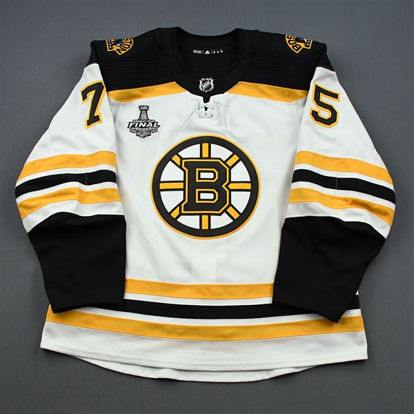 Clifton, Connor *<br>White Stanley Cup Final Set 2<br>Boston Bruins 2018-19<br>#75 Size: 56