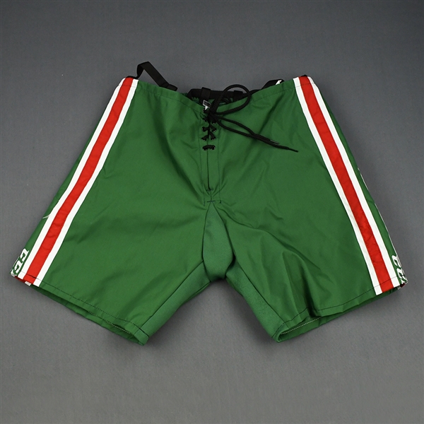 Rooney, Kevin<br>Green Heritage, CCM Pants Shell <br>New Jersey Devils 2018-19<br>#58 Size: Medium