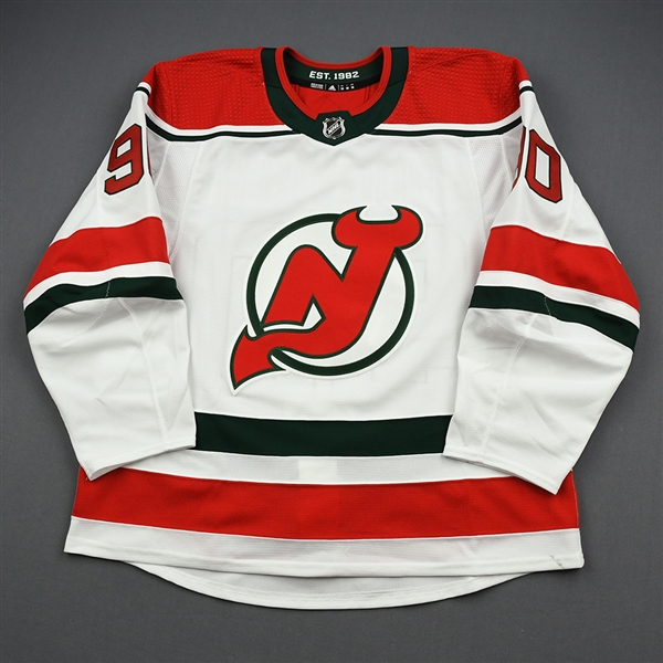 Boqvist, Jesper<br>White Heritage Set 2<br>New Jersey Devils 2019-20<br>#90 Size: 56