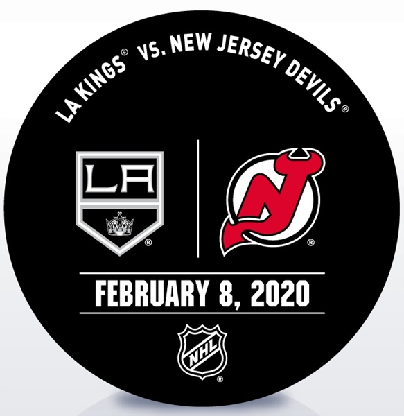 New Jersey Devils Warmup Puck<br>February 8, 2020 vs. Los Angeles Kings<br>MacKenzie Blackwoods 5th Career NHL Shutout<br>New Jersey Devils 2019-20<br>