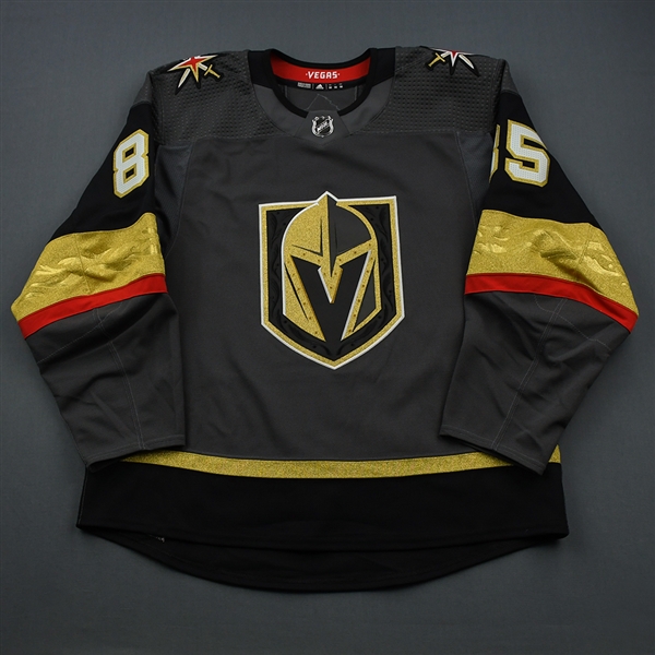 Corcoran, Connor<br>Gray Set 1 - Game-Issued (GI)<br>Vegas Golden Knights 2018-19<br>#85 Size: 56