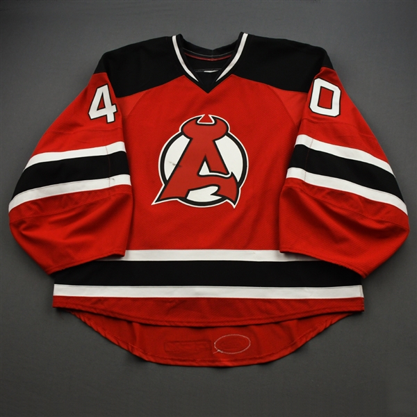 Anderson, J.P. *<br>Red<br>Albany Devils 2016-17<br>#40 Size: 58G