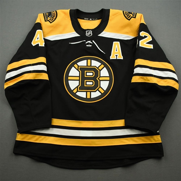 Backes, David<br>Black Set 2 w/A<br>Boston Bruins 2019-20<br>#42 Size: 56