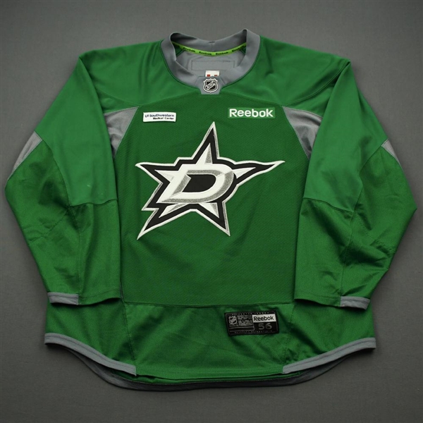 Caamano, Nick<br>Green Practice Jersey w/ UT Southwestern Medical Center Patch - CLEARANCE<br>Dallas Stars <br>#61 Size: 56