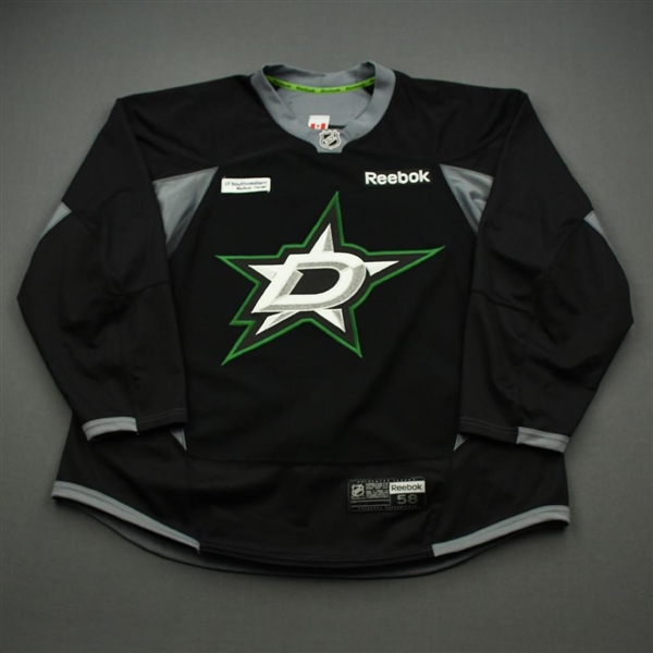 Dowling, Justin<br>Black Practice Jersey w/ UT Southwestern Medical Center Patch - CLEARANCE<br>Dallas Stars <br>#37 Size: 58