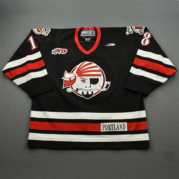 Moore, Barrie *<br>Black<br>Portland Pirates 1998-00<br>#18 Size: 56