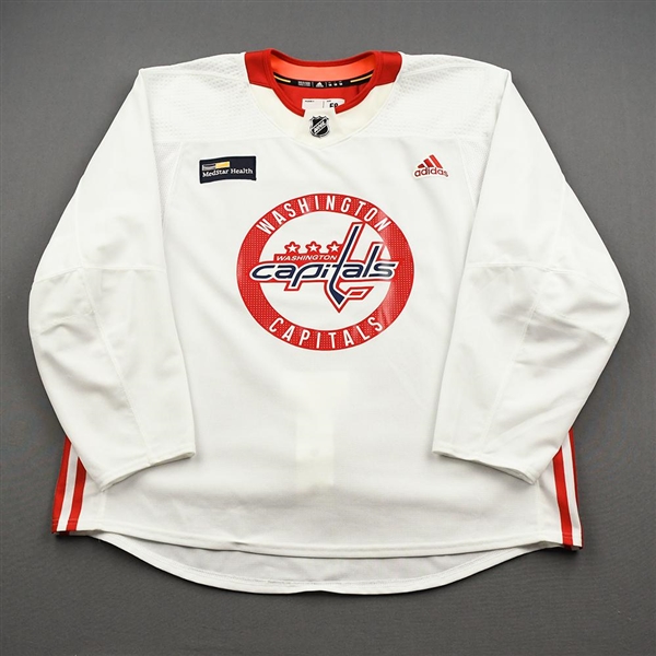 Bowey, Madison<br>White Practice Jersey w/ MedStar Health Patch - CLEARANCE<br>Washington Capitals <br>#22 Size: 58
