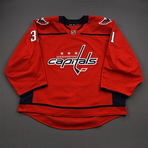 Anderson, Craig<br>Red Set 1 - Back-Up Only<br>Washington Capitals 2020-21<br>#31 Size: 58G