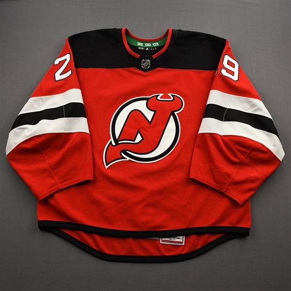 Blackwood, Mackenzie<br>Red Set 2<br>New Jersey Devils 2020-21<br>#29 Size: 58G