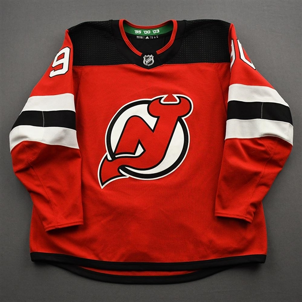 Boqvist, Jesper<br>Red Set 2<br>New Jersey Devils 2020-21<br>#90 Size: 56