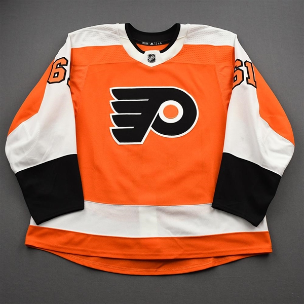Braun, Justin<br>Orange Set 2<br>Philadelphia Flyers 2020-21<br>#61 Size: 58
