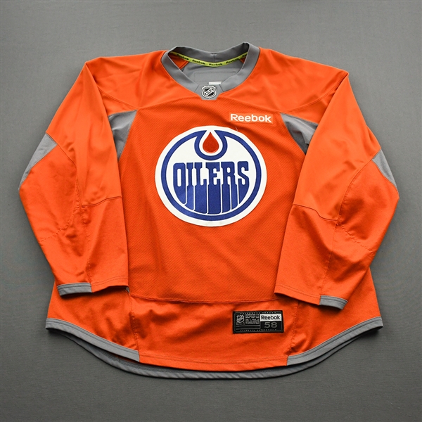 Benning, Matt<br>Orange Practice Jersey<br>Edmonton Oilers 2016-17<br>#83 Size: 58