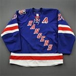 Callahan, Ryan *<br>Blue - w/A and 85th Anniversary patch - Photo-Matched<br>New York Rangers 2010-11<br>#27 Size: 56