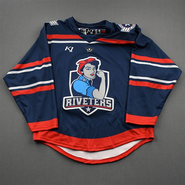 Blank, No Name Or Number<br>Blue - CLEARANCE<br>Metropolitan Riveters 2022-23<br>Size: MD