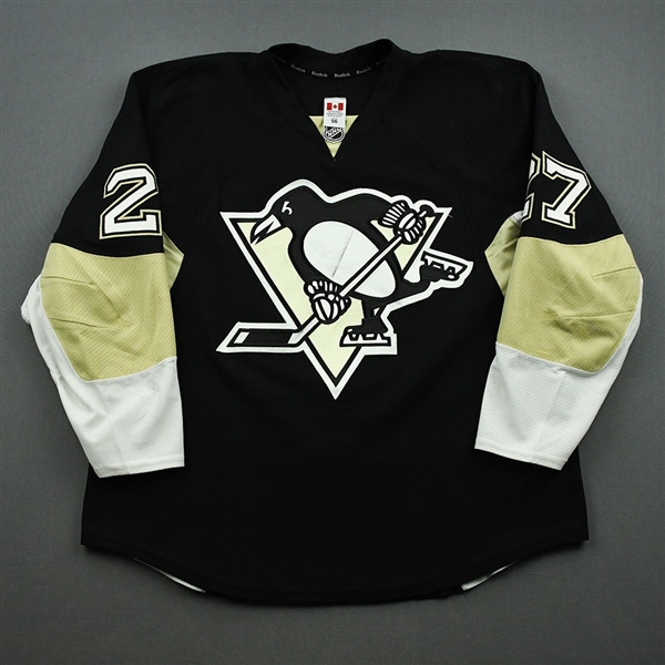 Adams, Craig *<br>Black Set 1 - Photo-Matched<br>Pittsburgh Penguins 2013-14<br>#27 Size: 56