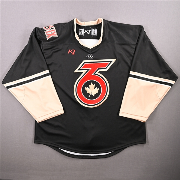 Blank, No Name Or Number<br>Black - Game-Issued (GI) - CLEARANCE<br>Toronto Six 2021-22<br> Size: LG