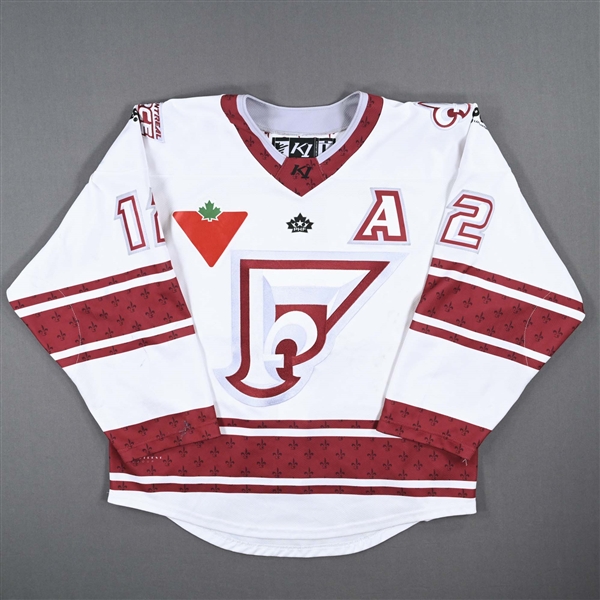 Daoust, Catherine<br>White Set 1 w/A - First PHF Game in Quebec<br>Montreal Force 2022-23<br>#12 Size: LG