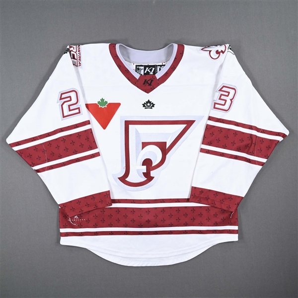 De Serres, Gabrielle<br>White Set 1 - First PHF Game in Quebec - 1st PHF Point<br>Montreal Force 2022-23<br>23 Size: LG