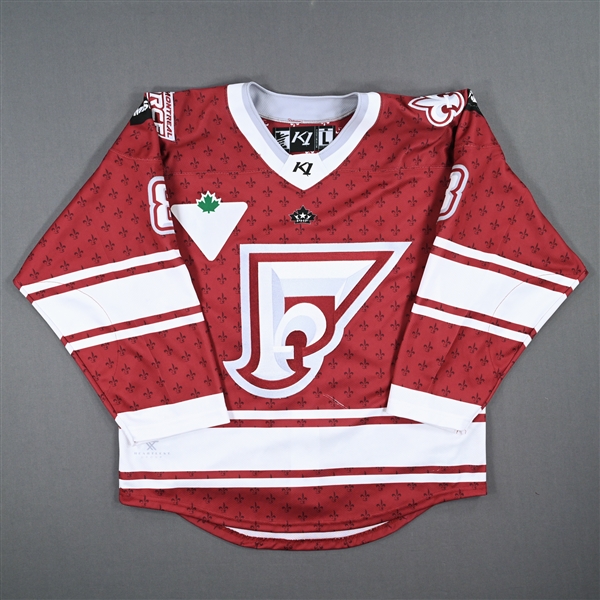 Howarth, Kaity<br>Maroon Set 1<br>Montreal Force 2022-23<br>#8Size: LG