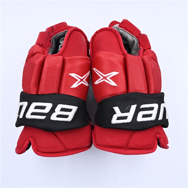 Bastian, Nathan<br>Bauer Vapor 2X Gloves<br>New Jersey Devils 2022-23<br>#14 Size: 14"