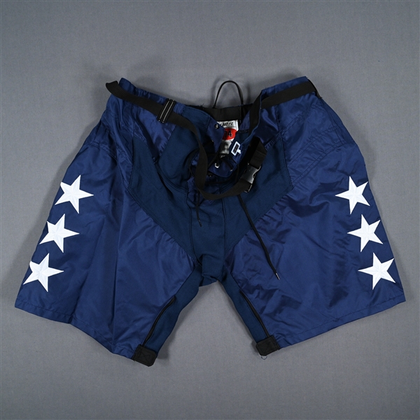 Carlson, John<br>Navy, Bauer Pants Shell - Game-Issued (GI)<br>Washington Capitals 2022-23<br>#74 Size: XL