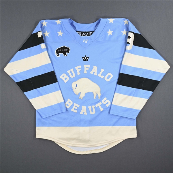 Budde, Amy<br>Heritage Set 1 w/ May 14 Patch - Game-Issued (GI)<br>Buffalo Beauts 2022-23<br>#3 Size: MD