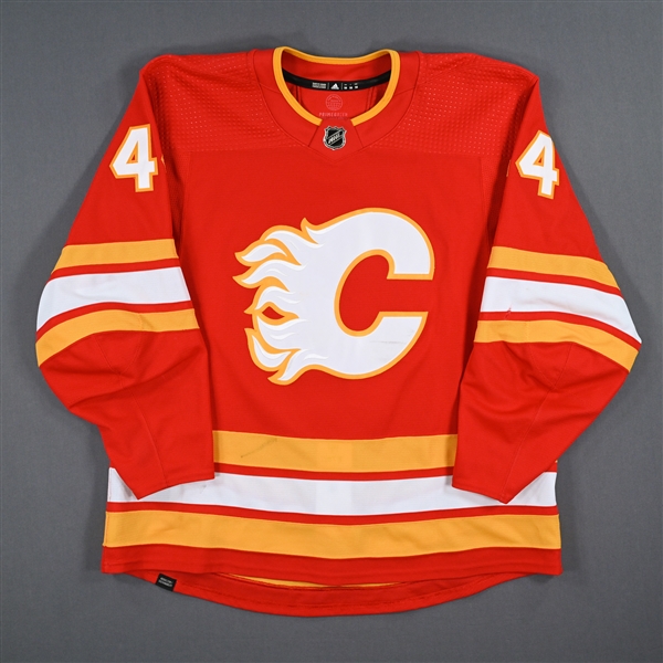 Gudbranson, Erik *<br>Red Set 3 - Playoffs - Photo-Matched<br>Calgary Flames 2021-22<br>#44 Size: 58