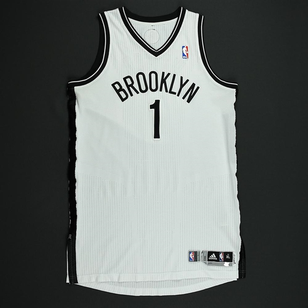 Watson, C.J. *<br>Black - Regular Season and Playoffs - Photo-Matched to 6 Games - Worn 6 Games <br>Brooklyn Nets 2012-13<br>#1 Size: L +2