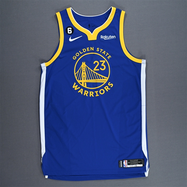 Green, Draymond<br>Blue Icon Edition - Worn 1/27/2023<br>Golden State Warriors 2022-23<br>#23 Size: 52+4