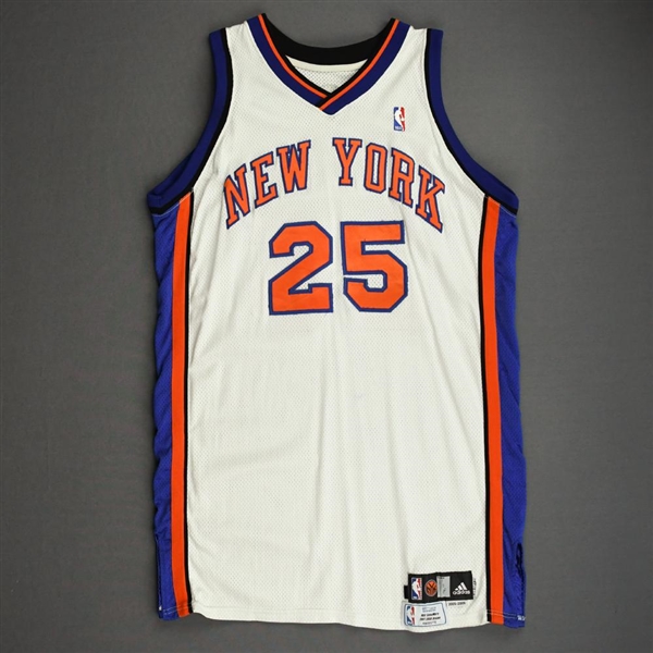 Collins, Mardy<br>White Set 1 <br>New York Knicks 2007-08<br>#25 Size: 48+4