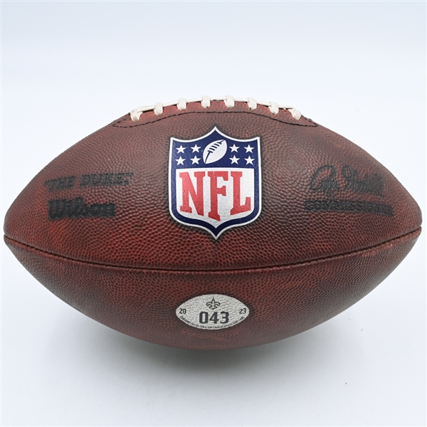 Game-Used Football<br>October 29, 2023 at Indianapolis Colts<br>New Orleans Saints 2023<br> 