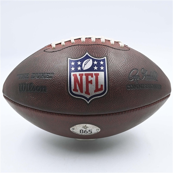 Game-Used Football<br>October 19, 2023 vs. Jacksonville Jaguars<br>New Orleans Saints 2023<br> 