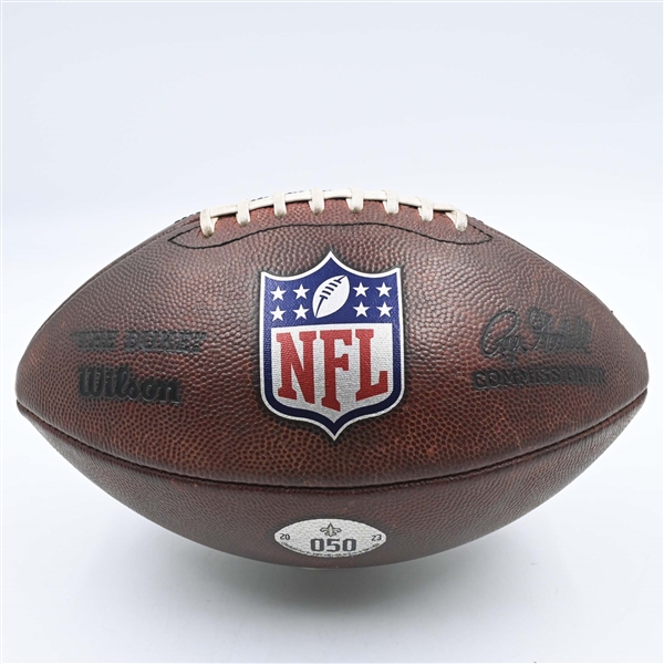 Game-Used Football<br>December 31, 2023 at Tampa Bay Buccaneers<br>New Orleans Saints 2023<br> 