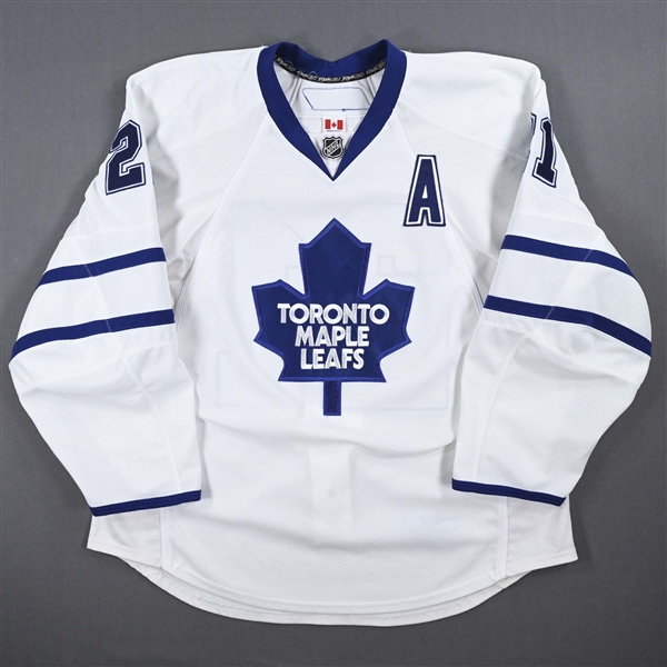 Mayers, Jamal *<br>White Set 1 w/A<br>Toronto Maple Leafs 2008-09<br>#21 Size: 56