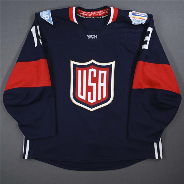 Dubinsky, Brandon *<br>Blue - World Cup of Hockey - Game-Issued (GI)<br>Team USA 2016<br>#19 Size: 56