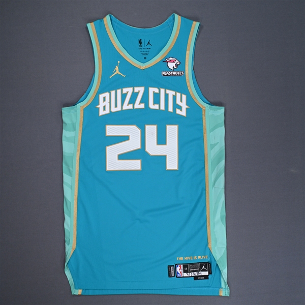 Miller, Brandon<br>City Edition - Worn 3/23/2024<br>Charlotte Hornets 2023-24<br>#24 Size: 46+4