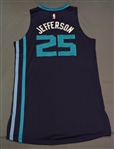 Jefferson, Al<br>Purple Regular Season - Worn 1 Game (1/31/15)<br>Charlotte Hornets 2014-15<br>#25Size: 3XL+4