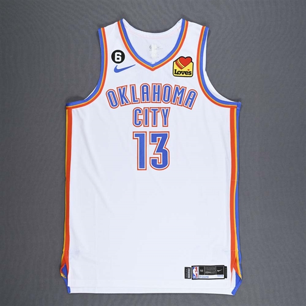 Dieng, Ousmane<br>White Association Edition - Wore 10/27/2022<br>Oklahoma City Thunder 2022-23<br>#13 Size: 50+4