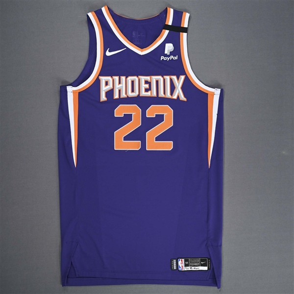Ayton, Deandre<br>Icon Edition - 1 of 2 - Worn 2 Games - 3/4/2021 & 3/18/2021<br>Phoenix Suns 2020-21<br>#22 Size: 50+6
