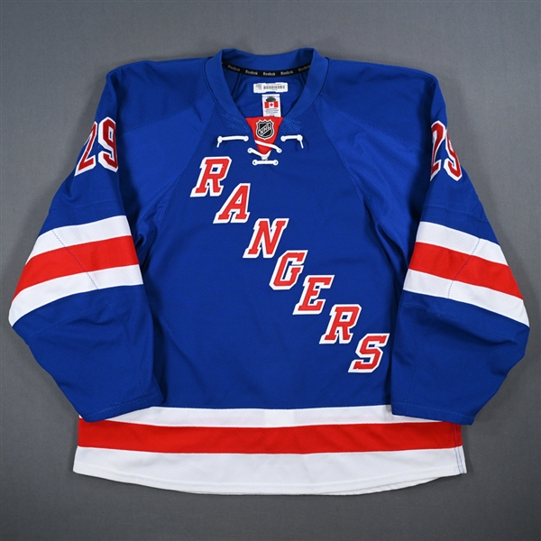 Clowe, Ryane *<br>Blue Playoffs<br>New York Rangers 2012-13<br>29 Size: 58