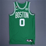 Tatum, Jayson *<br>Icon Edition - Worn 3 Games - 3/13/23, 3/17/23 & 3/21/23<br>Boston Celtics 2022-23<br>#0 Size: 48 + 4