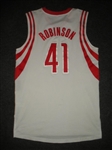 Robinson, Thomas<br>White Regular Season - 4/1/13 - Photo-Matched to 1 Game - Worn 1 Game (4/1/13)<br>Houston Rockets 2012-13<br>#41 Size: XL+2