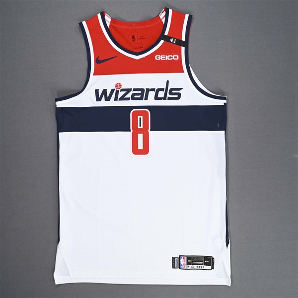 Hachimura, Rui<br>Association Edition - Worn 2/12/2021 - 1 of 2<br>Washington Wizards 2020-21<br>#8 Size: 50+4