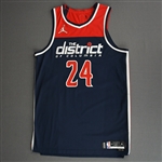 Kispert, Corey<br>Navy Statement Edition - Worn 12/6/21<br>Washington Wizards 2021-22<br>#24 Size: 50+4