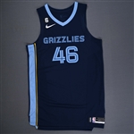 Konchar, John<br>NBA Playoffs - Icon Edition - Game Issued<br>Memphis Grizzlies 2022-23<br>#46 Size: 48+4