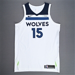 Muhammad, Shabazz<br>Association Edition - Worn 10/8/2017<br>Minnesota Timberwolves 2017-18<br>#15 Size: 50+4